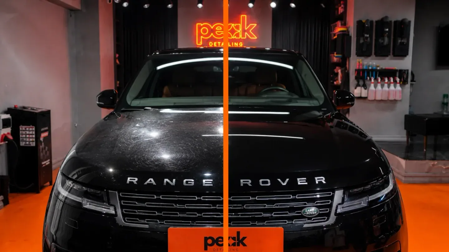 Range Rover boya düzeltme önce sonra — Peak Detailing İstanbul