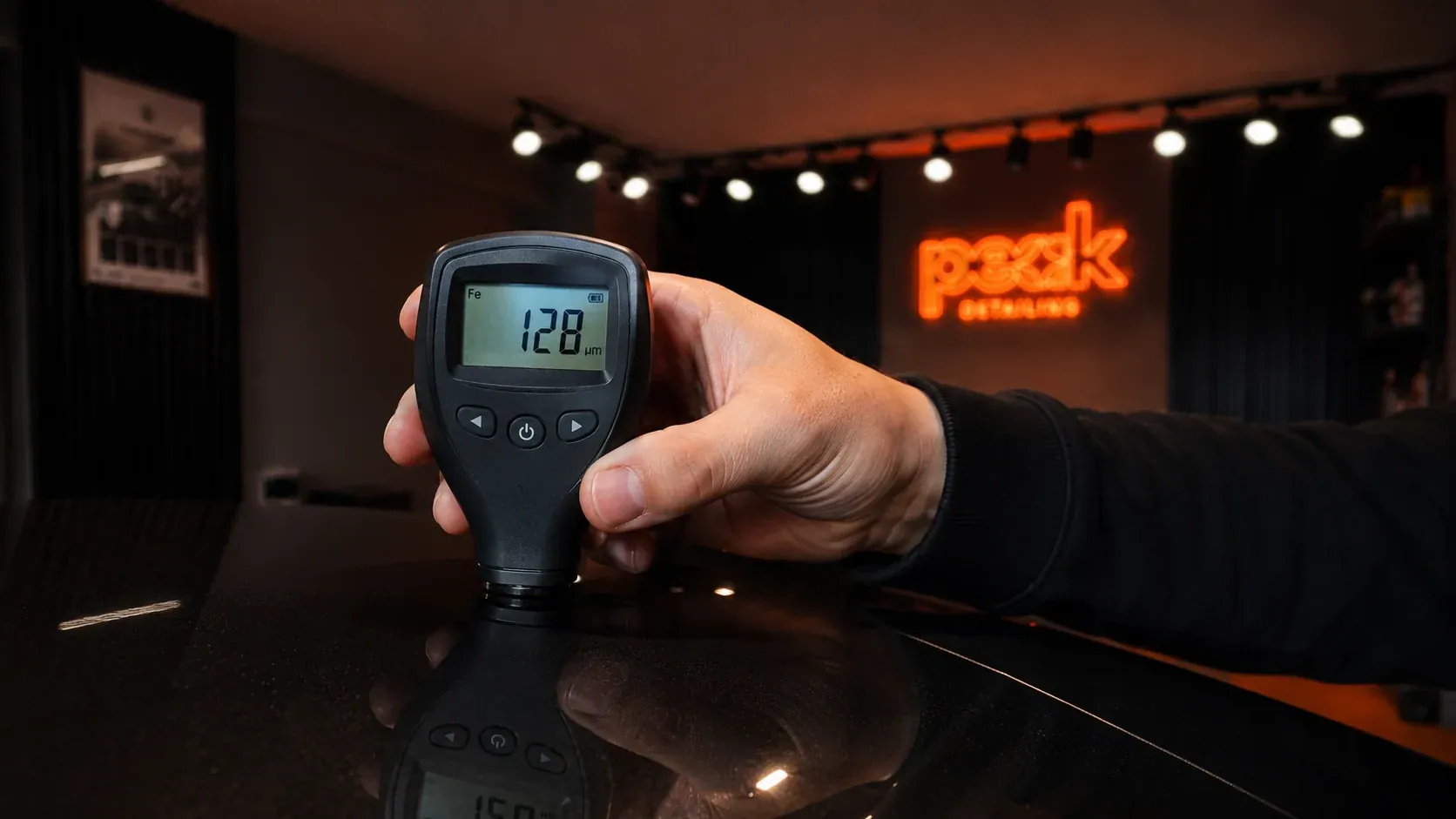 Boya kalınlığı ölçümü DFT cihazı — Peak Detailing İstanbul