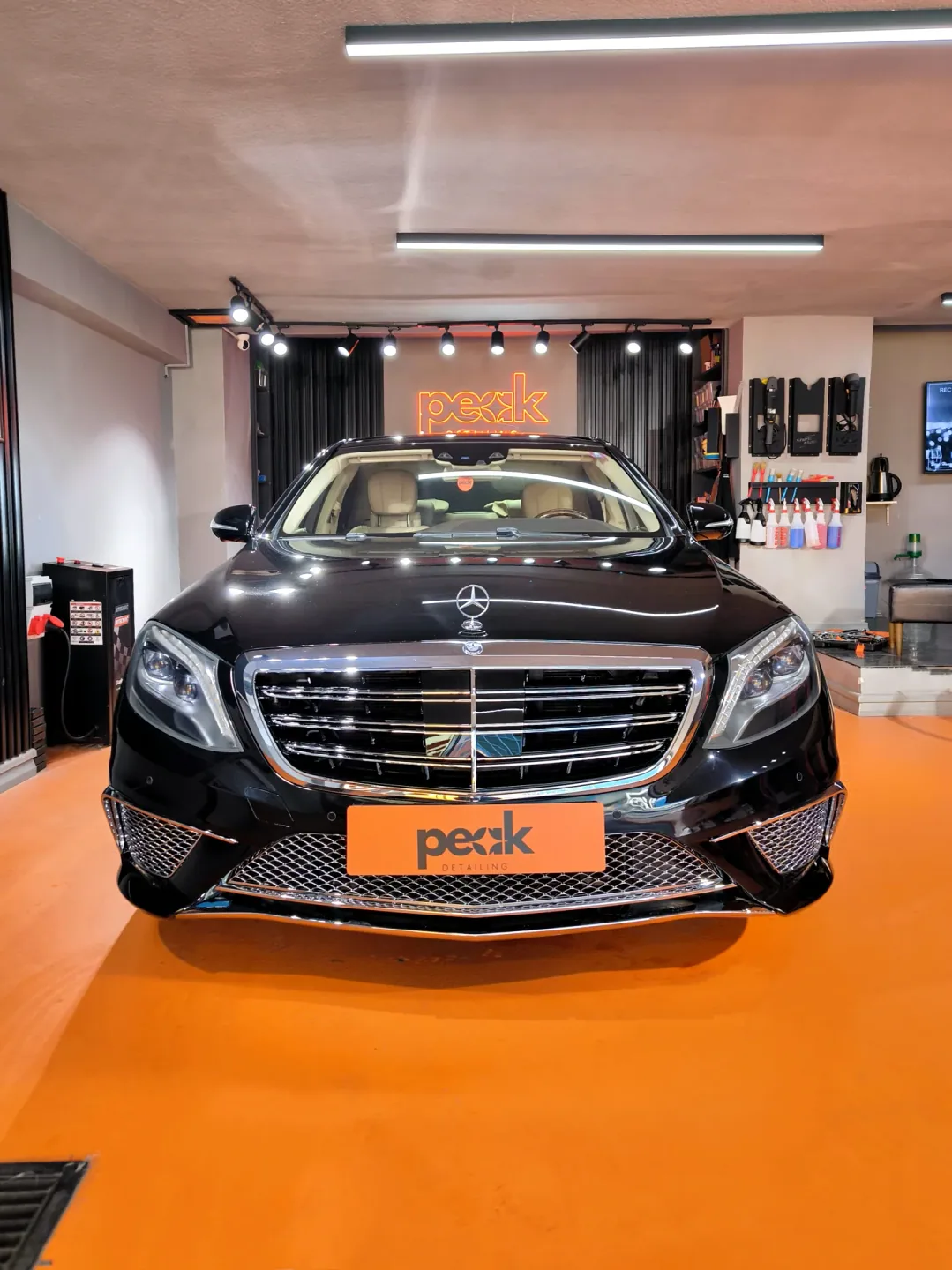 Mercedes-Benz S 63 — Boya Düzeltme · Cam Filmi · Detaylı İç Temizlik